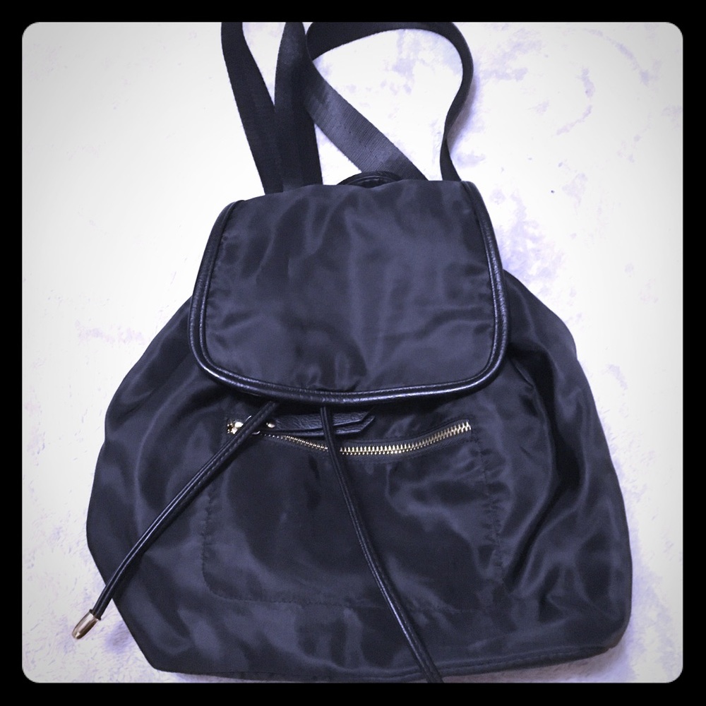 Satin backpack purse- excellent condition!